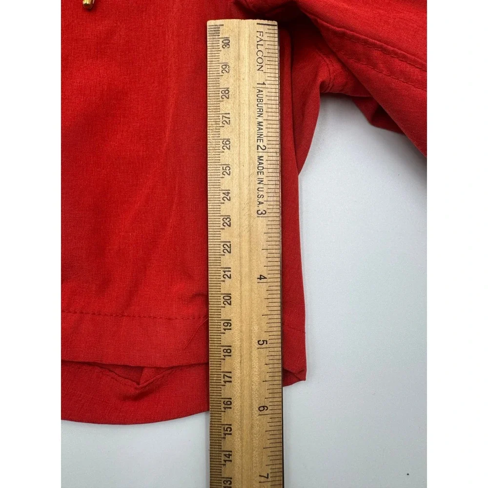Rainforest Mens Red Swim Trunks Mesh Lined Elastic Waist Drawstring Shorts L